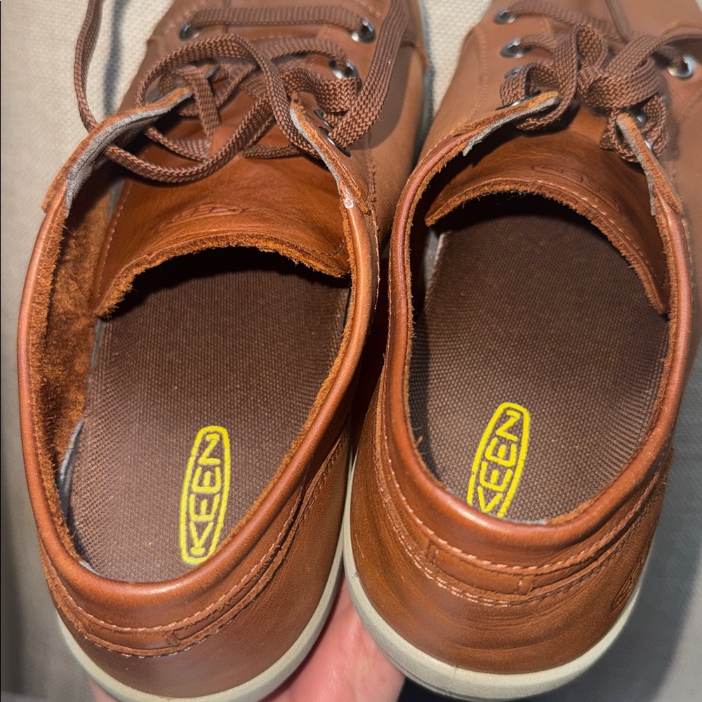 Keen Lorelei Tan Leather Woman’s Size 8.5 Shoes - Picture 8 of 11